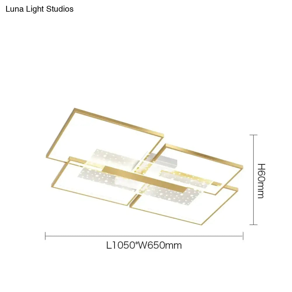 Living Room Lamp Star Ceiling Lamp Simple Modern Light Luxury Hall Lamp Creative Master Bedroom Room Lamp Ceiling