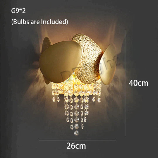 Lizzie - Crystal Luxury Tassels LED Ceiling Chandelier No Wall Lamp / Cold White