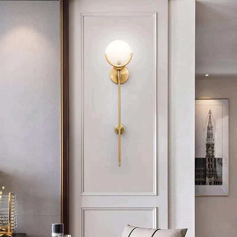 Luxury Bedside Aisle Bedroom All copper Wall Lamp Copper Wall Lamps