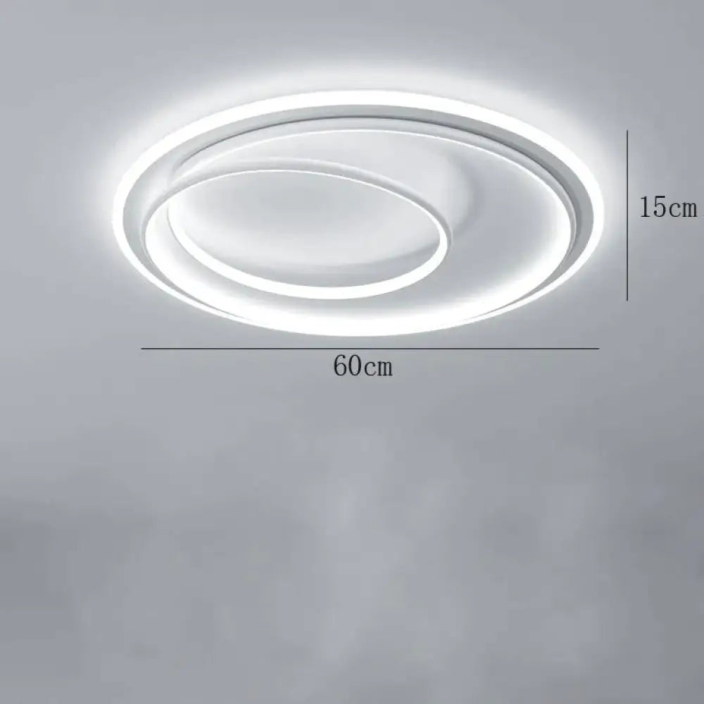 Master Bedroom Study Simple Modern Atmosphere Personalized Creative Led Room Ceiling Lamp White /