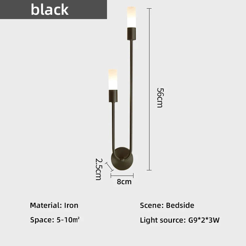 Meral - Applique murale LED de chevet minimaliste moderne