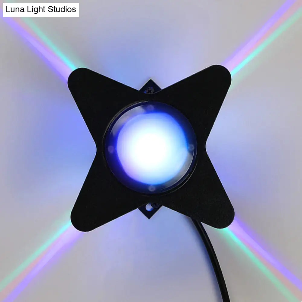 Metallic Rgb Color Changing Outdoor Wall Lamp For Modern Décor