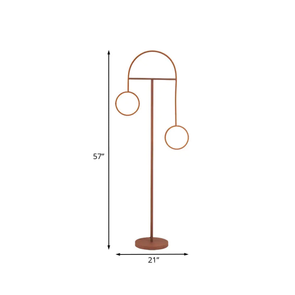 Modern Acrylic Led Floor Lamp In Warm/White Light - Geometrical Stand Up Design For Coffee & Reading