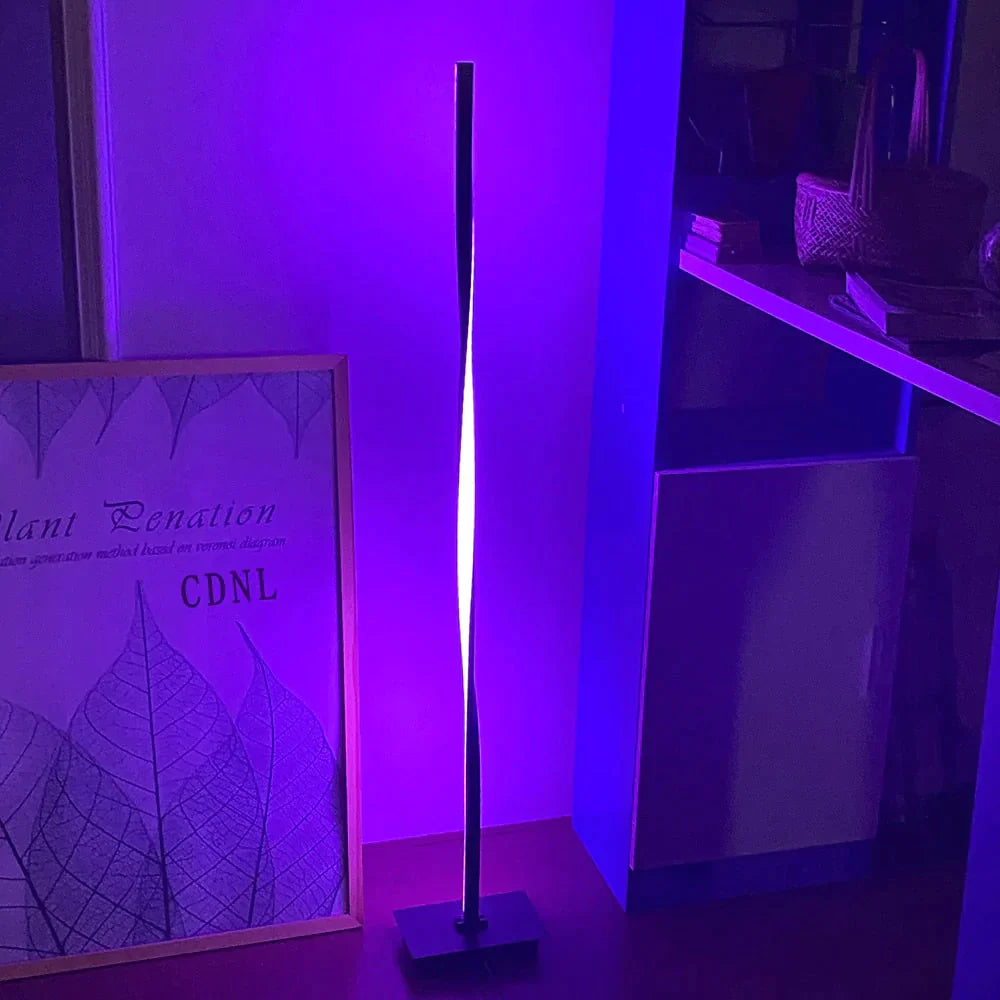 Modern Led Rgb Floor Lights Lighting Living Room Bedroom Decor Lamp Bedside Standing Nordic Indoor