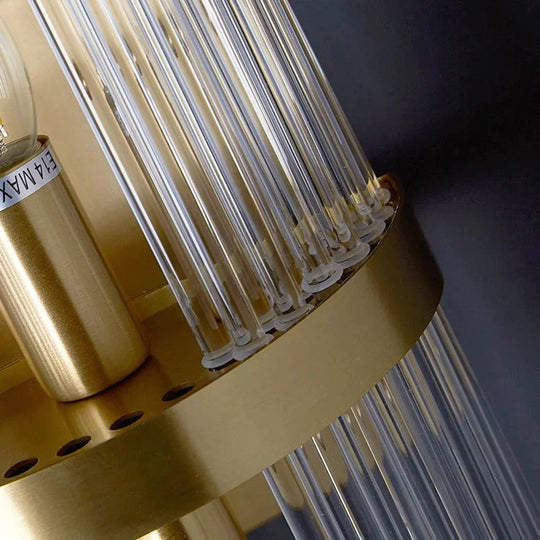 Lampe de mur en cuivre de fond de salon de luxe de lumière moderne