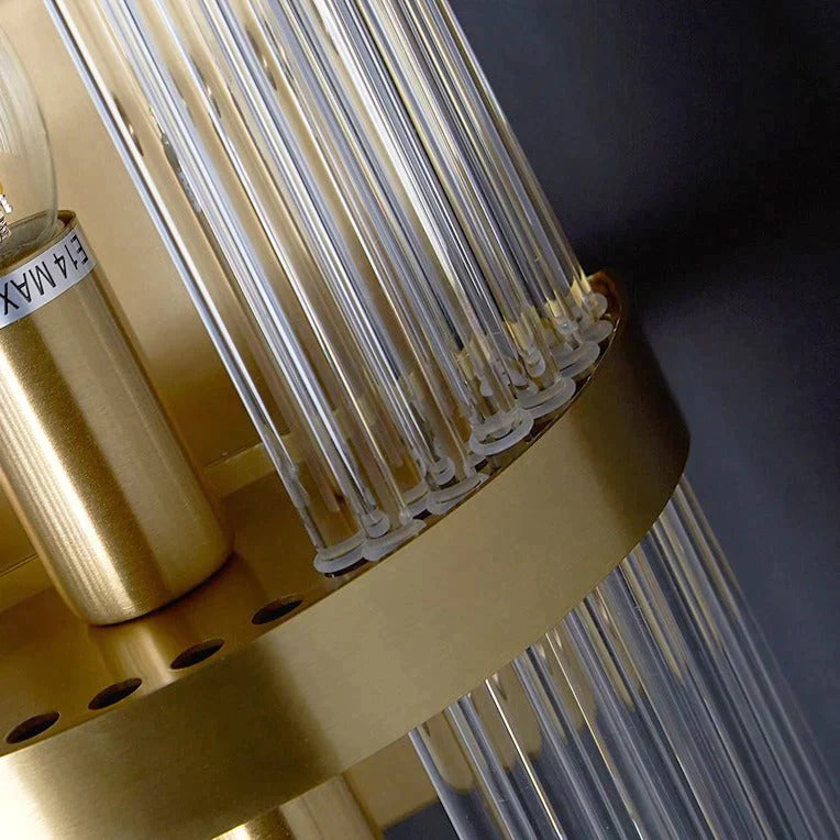 Modern Light Luxury Living Room Background Copper Wall Lamp Lamps