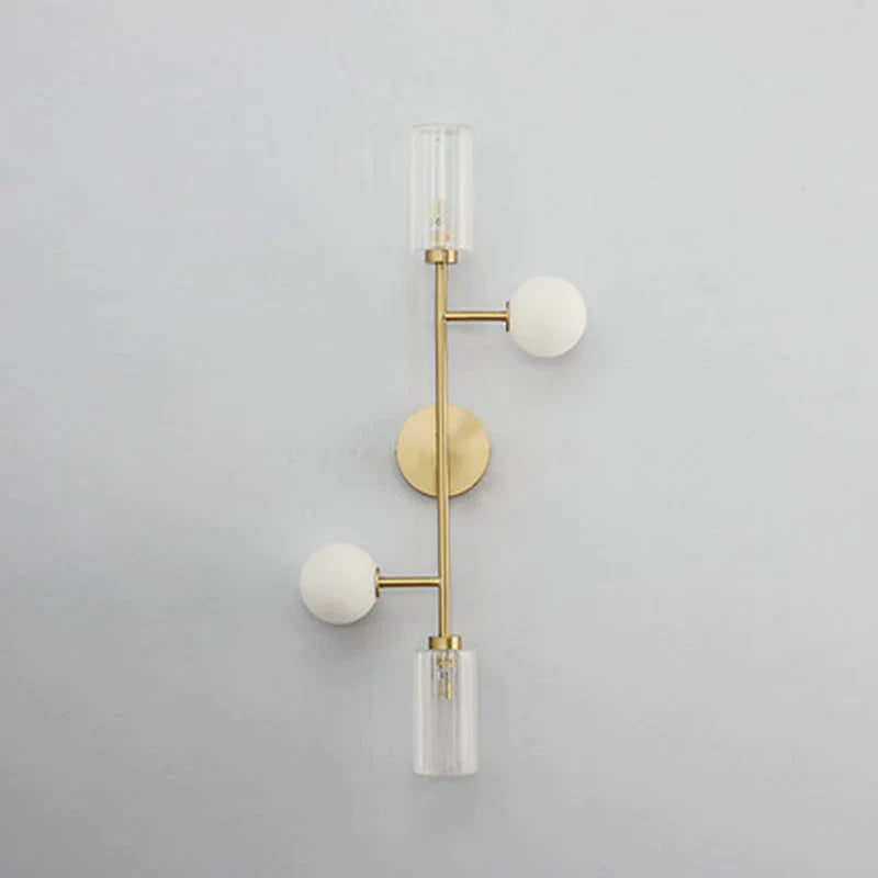 Modern Light Luxury Room Double-Headed All-Copper Wall Lamp Copper Lamps