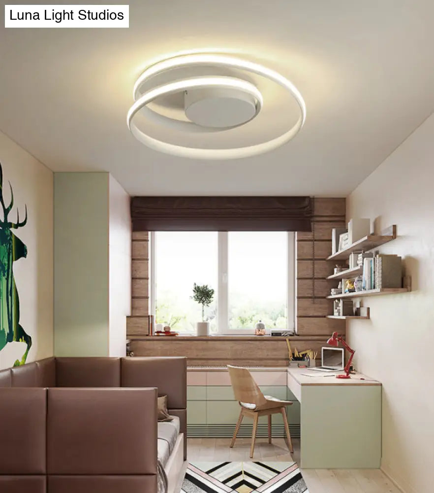 Modern Metal Led Circle Flush Mount Ceiling Light For Bedroom
Or
Sleek Bedroom - Design