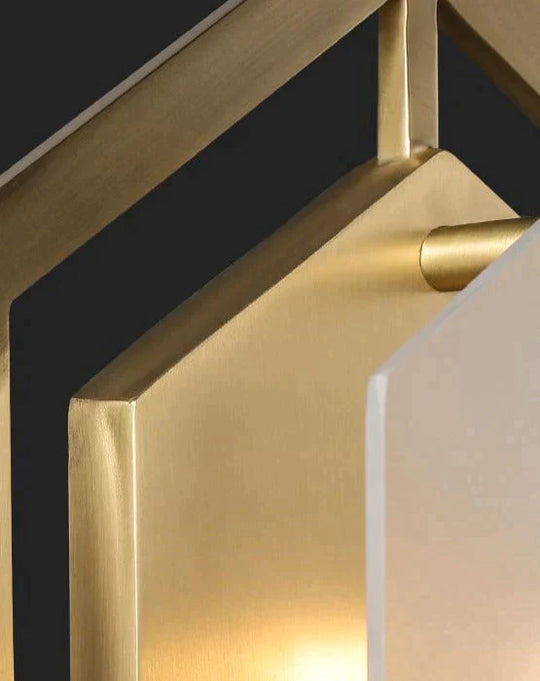 Modern Minimalist Luxury Hexagonal Copper Wall Lamp Copper Wall Lamps