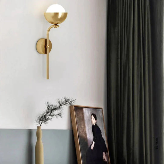 Applique murale en cuivre de salon de couloir de pièce simple moderne