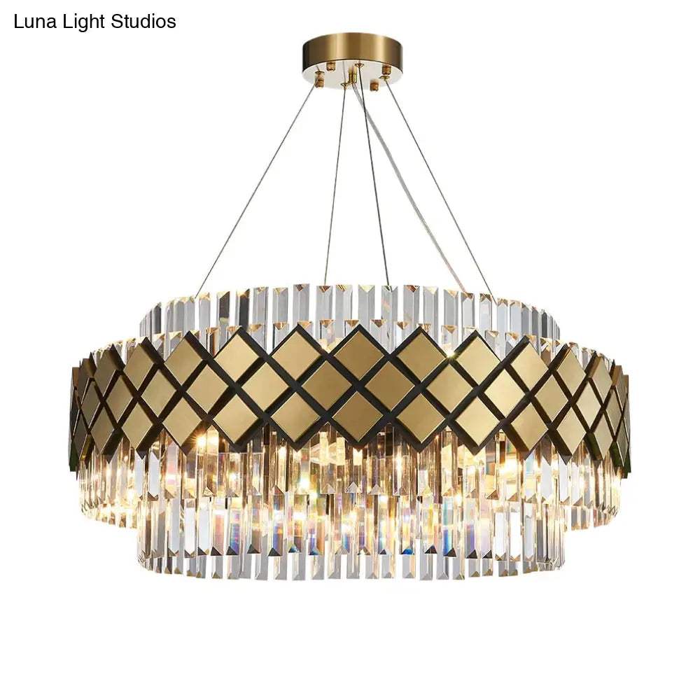 Neva 2 - Designer Alloy and Crystal LED Chandelier For Dinning Room Living room Chandelier