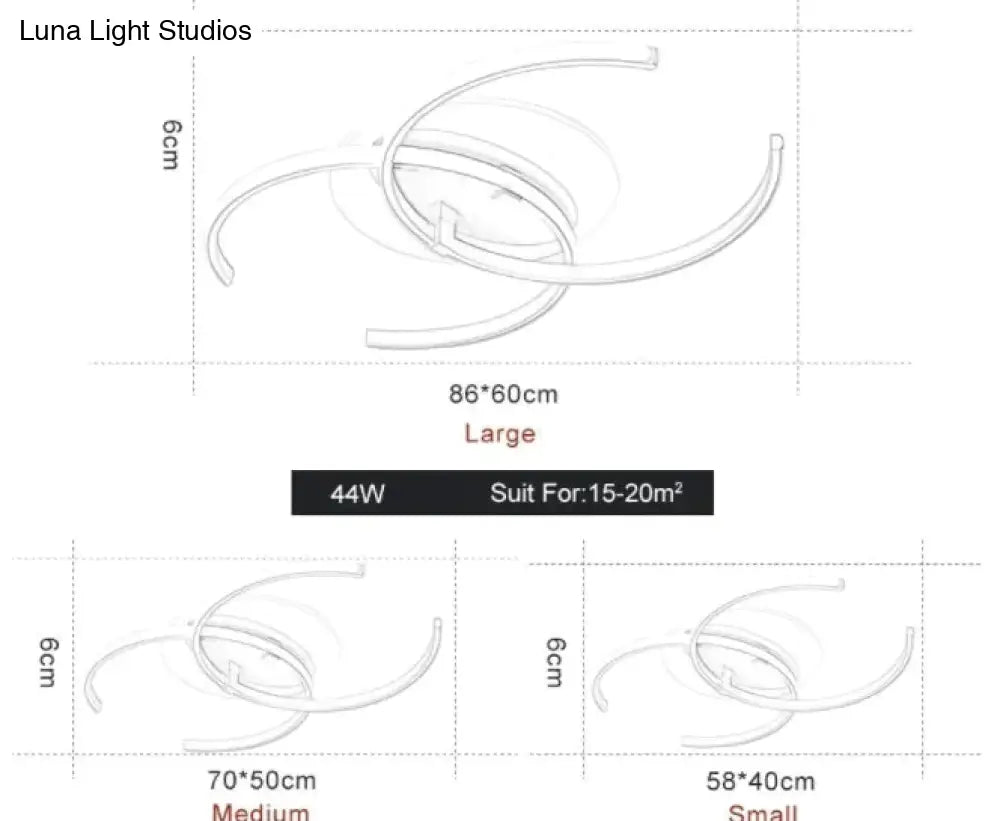 New Dimming Ceiling Lights For Living Study Room Bedroom Home Dec Plafond Iron Shape Modern Led