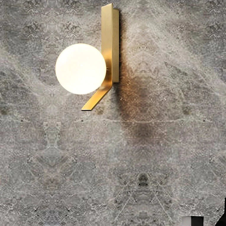 Nouvelle applique murale en cuivre boule de luxe nordique