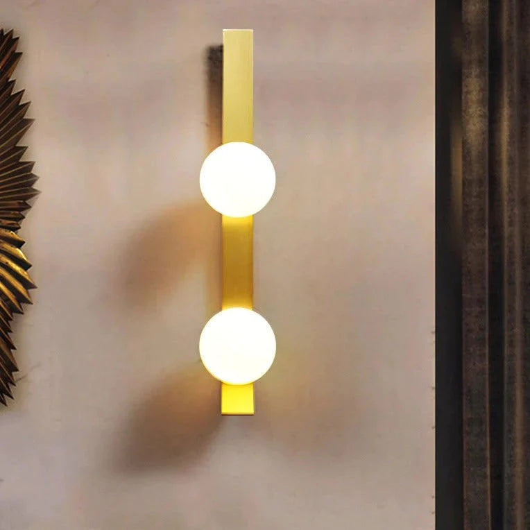 Nouvelle applique murale en cuivre boule de luxe nordique