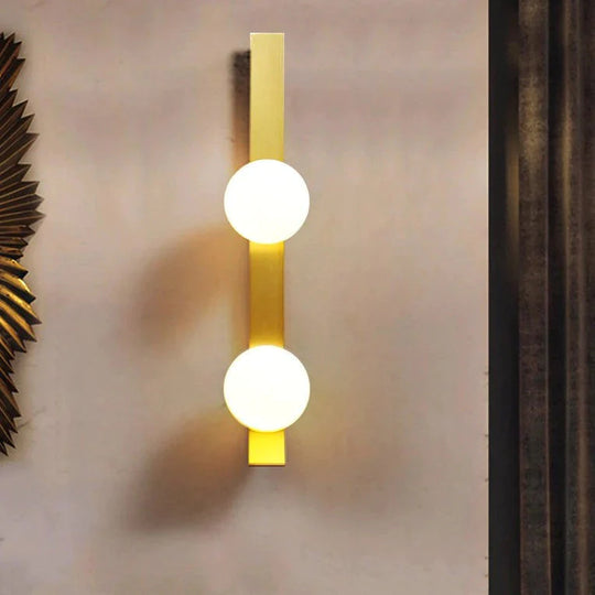 Nouvelle applique murale en cuivre boule de luxe nordique