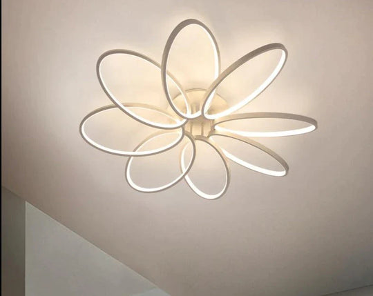 New Petal Ceiling Lamp Led Creative Flower Living Room Simple Modern Warm Light In The Bedroom