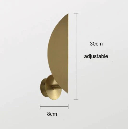 Applique murale en cuivre réglable pour chambre nordique