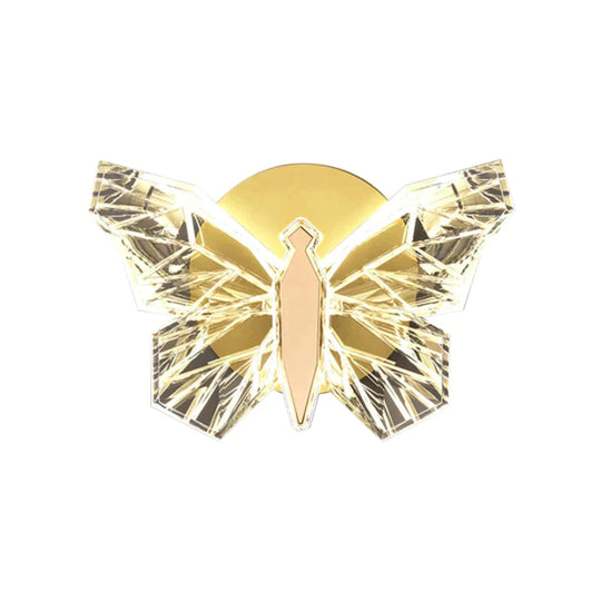 Nordic Creative Luxury Butterfly Wall Lamp For Bedroom Living Room Lighting Wall Lamp
