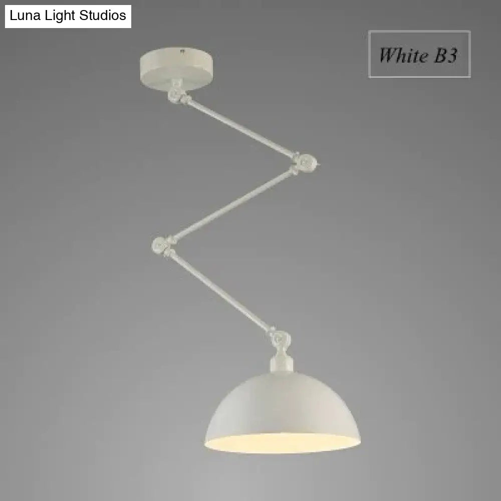 Nordic Diy Personality Pendant Lights Folding Iron Lamp Hanging Bedroom Study Bar Restaurant