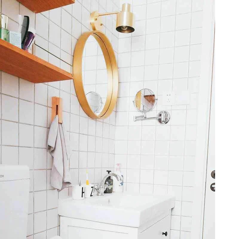 Nordic Golden Salon Chambre Chevet Salle De Bains Applique Murale En Cuivre