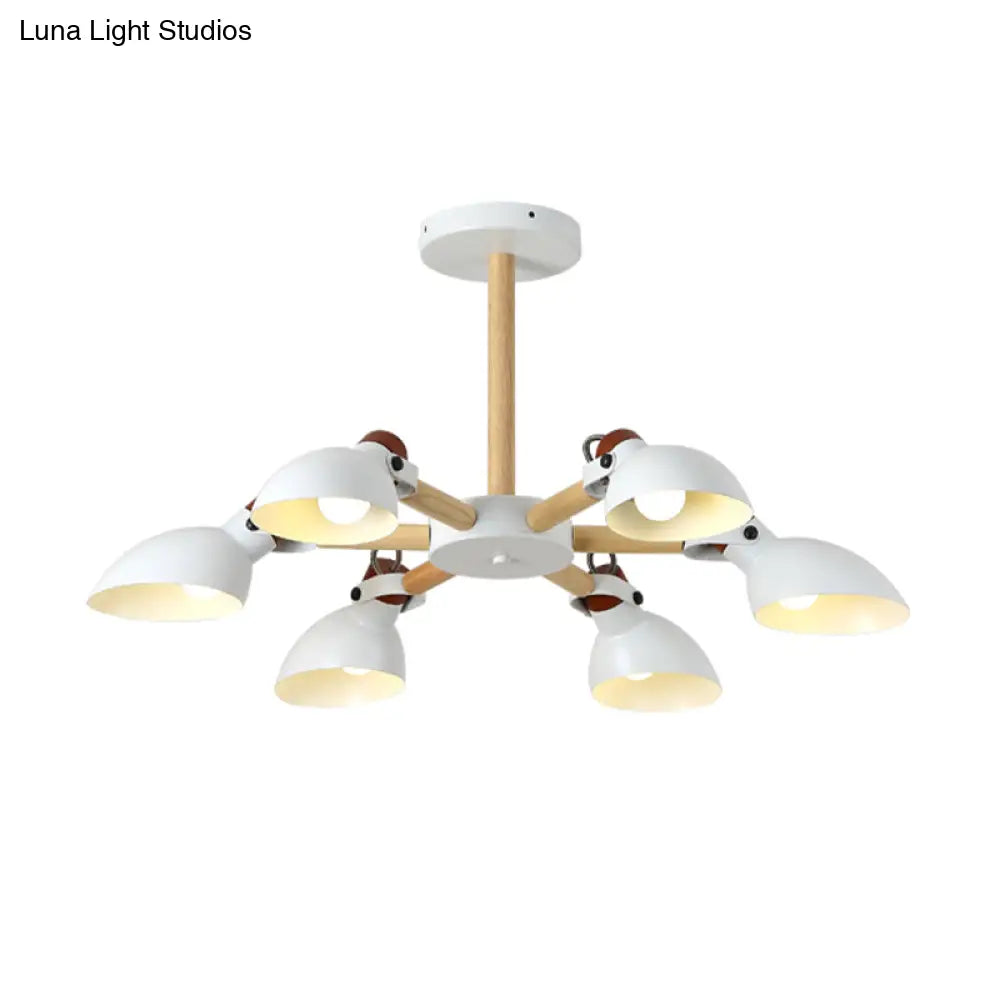 Nordic Half-Bottle Pendant Chandelier With Metal Shade - Stylish Lighting For Living Room