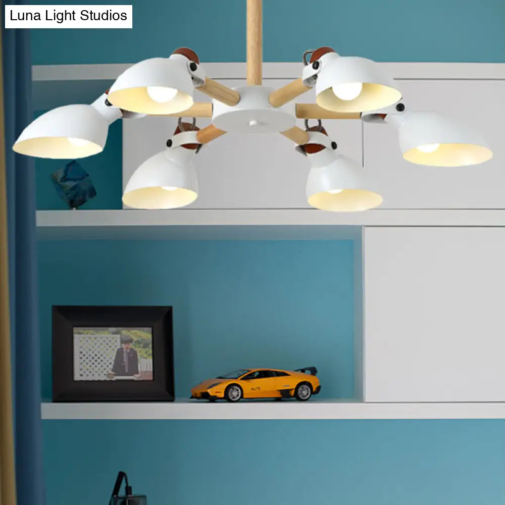 Nordic Half-Bottle Pendant Chandelier With Metal Shade - Stylish Lighting For Living Room