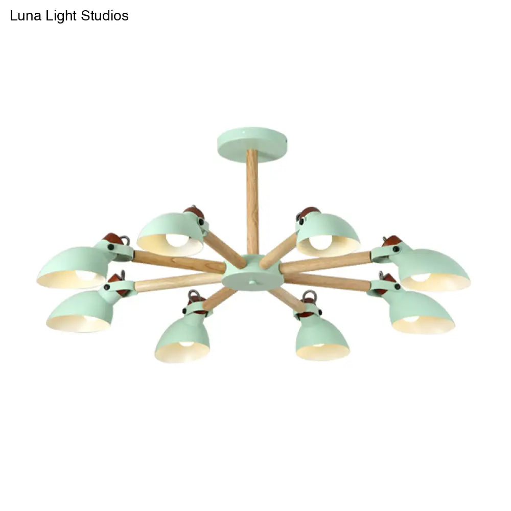 Nordic Half-Bottle Pendant Chandelier With Metal Shade - Stylish Lighting For Living Room