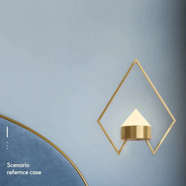 Applique murale en cuivre de fond de salon nordique