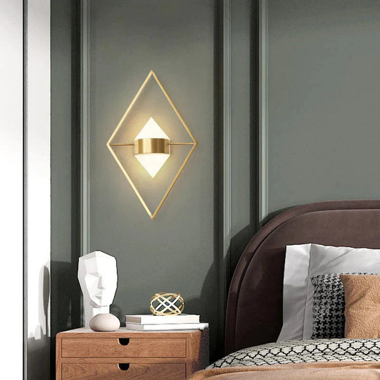 Applique murale en cuivre de fond de salon nordique