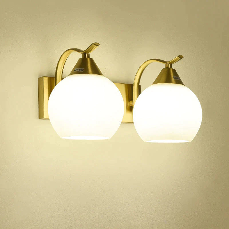 Nordic Living Room Background Wall Bedroom Copper Lamp Lamps