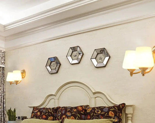 Lampes murales en cuivre pour chambre à coucher nordique