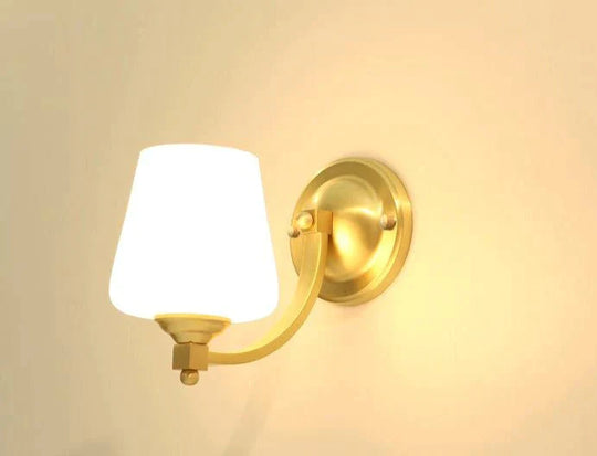 Lampes murales en cuivre pour chambre à coucher nordique