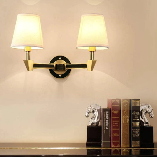 Applique Murale En Cuivre De Chevet De Chambre À Coucher Minimaliste Nordique