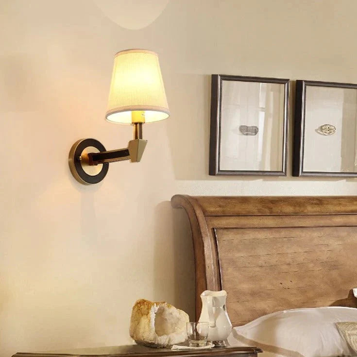 Applique Murale En Cuivre De Chevet De Chambre À Coucher Minimaliste Nordique