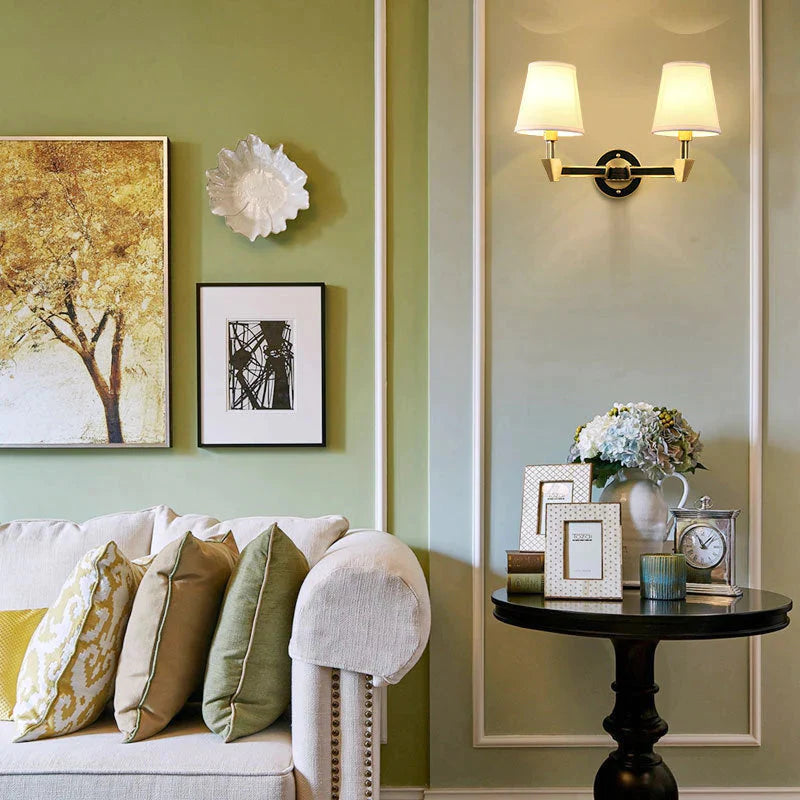 Applique Murale En Cuivre De Chevet De Chambre À Coucher Minimaliste Nordique