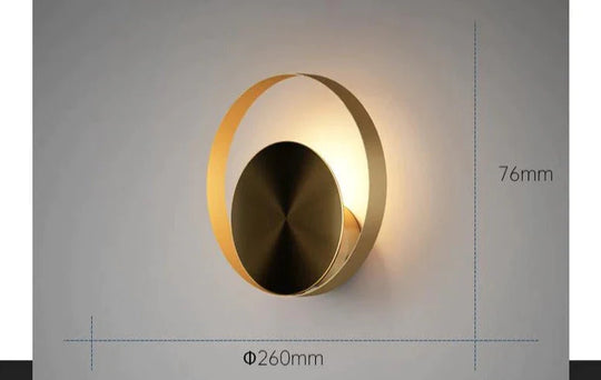 Lampe de chevet nordique minimaliste chambre à coucher pleine applique murale en cuivre