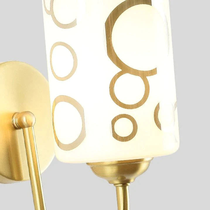 Mur de fond de salon nordique simple tout en cuivre