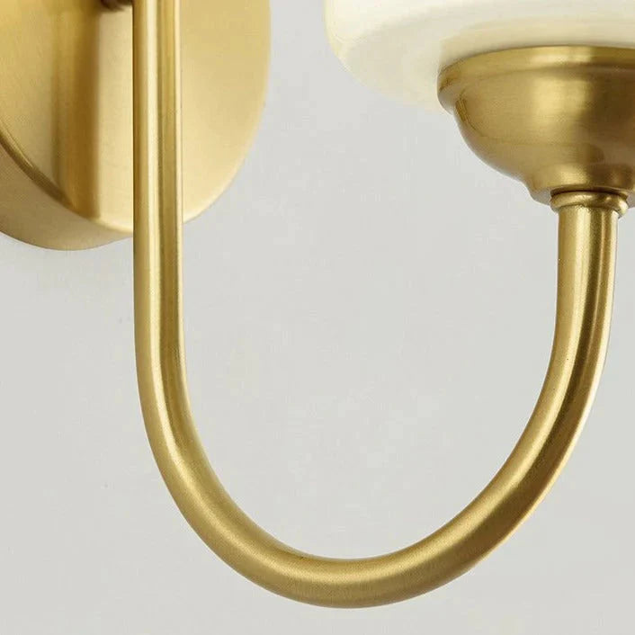 Mur de fond de salon nordique simple tout en cuivre