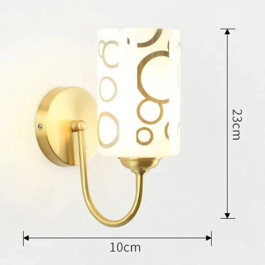 Mur de fond de salon nordique simple tout en cuivre