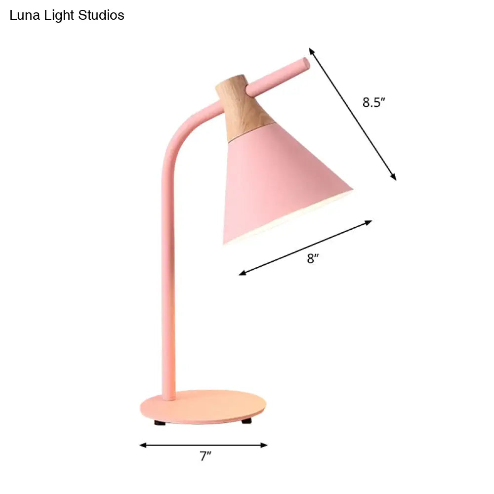 Nordic Single Head Metal Desk Light - Functional Reading Lamp For Study Rooms And Dormitories