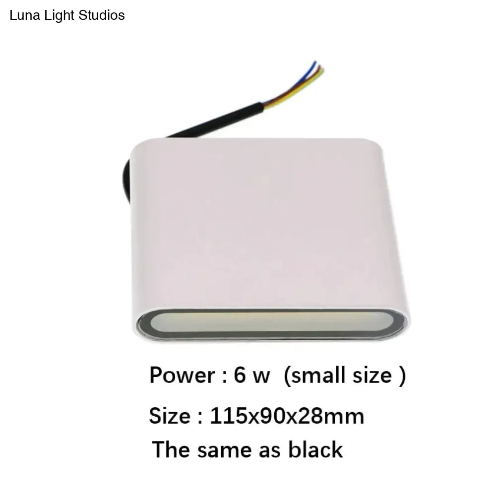 Outdoor Waterproof Ip65 Wall Lamp 6W/12W Led Light Modern Indoor/Outdoor Decor Up Down Dual-Head