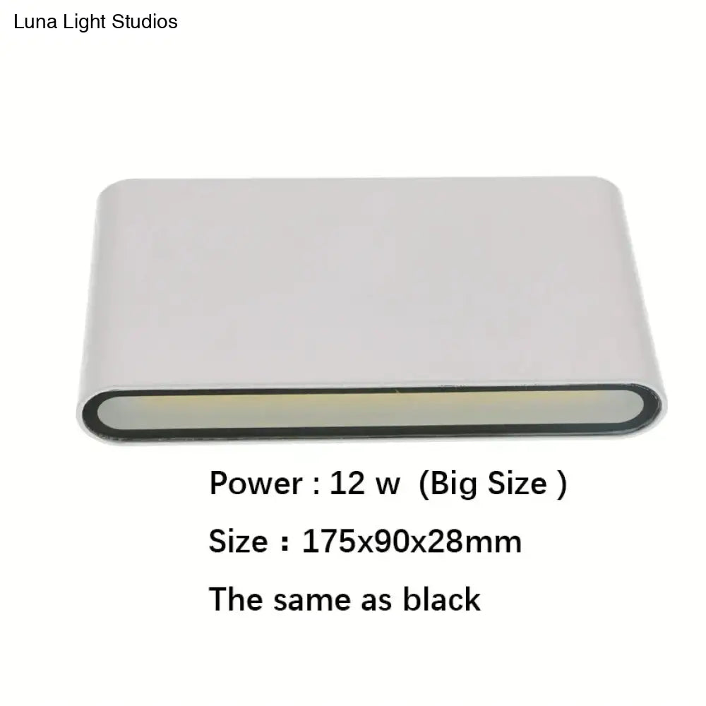 Outdoor Waterproof Ip65 Wall Lamp 6W/12W Led Light Modern Indoor/Outdoor Decor Up Down Dual-Head