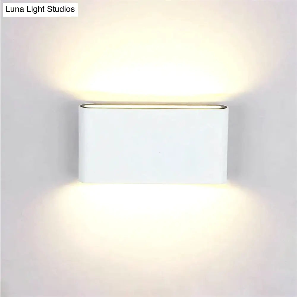 Outdoor Waterproof Ip65 Wall Lamp 6W/12W Led Light Modern Indoor/Outdoor Decor Up Down Dual-Head