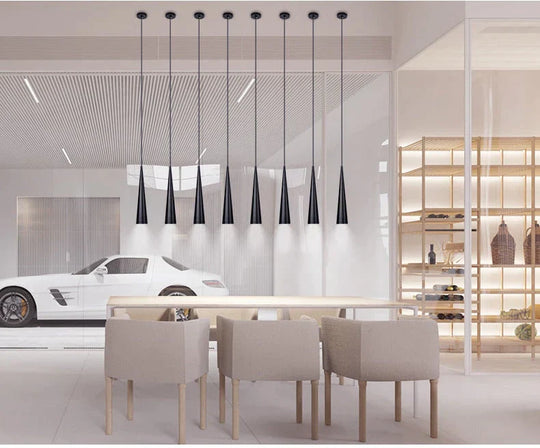 Pendant Lights Modern Kitchen Lamp Dining Living Room Cone Shape Lamps Aluminum Cylinder Tube Spot
