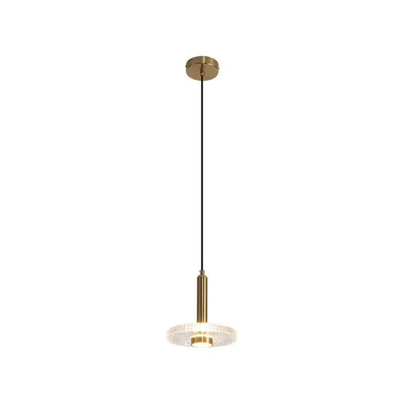 Post Modern Single Head Chandelier American Style Three Dining Room Acrylic Led Bedside Lamp Pendant
