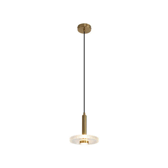 Post Modern Single Head Chandelier American Style Three Dining Room Acrylic Led Bedside Lamp Pendant
