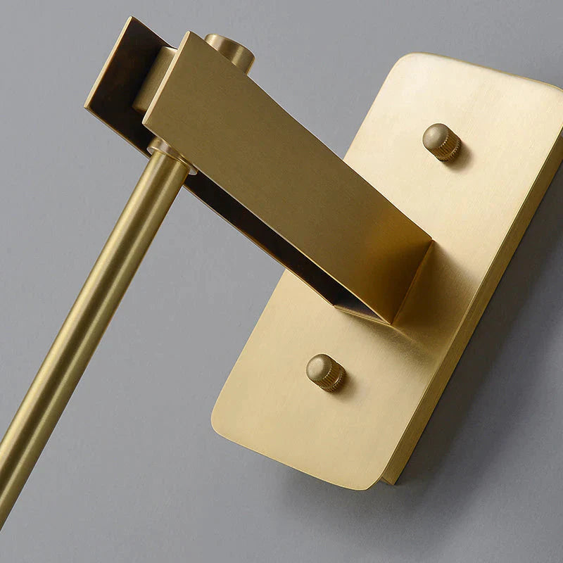 Applique Murale En Cuivre De Chevet De Chambre À Coucher Simple De Luxe Postmoderne