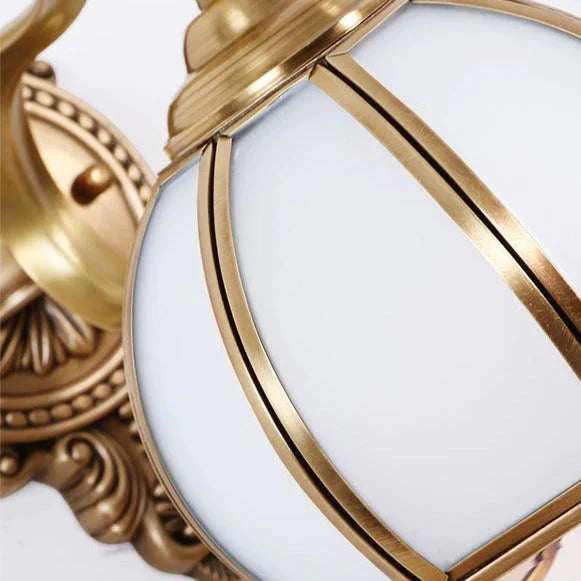 Lampe murale en cuivre d'escalier de salon de chevet de chambre à coucher de style rétro