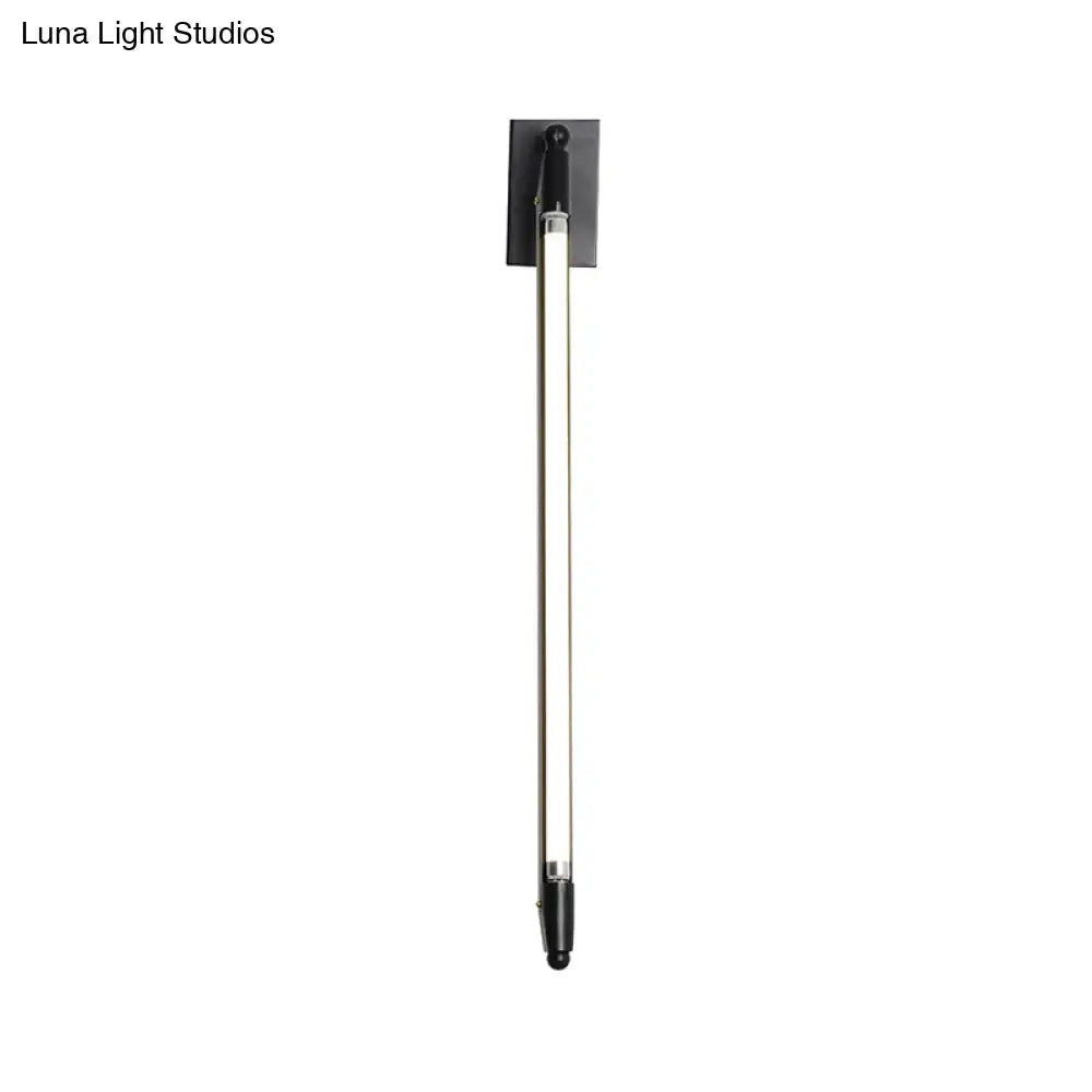 Rotatable Led Wall Light For Corridors - Minimalist Metallic Design