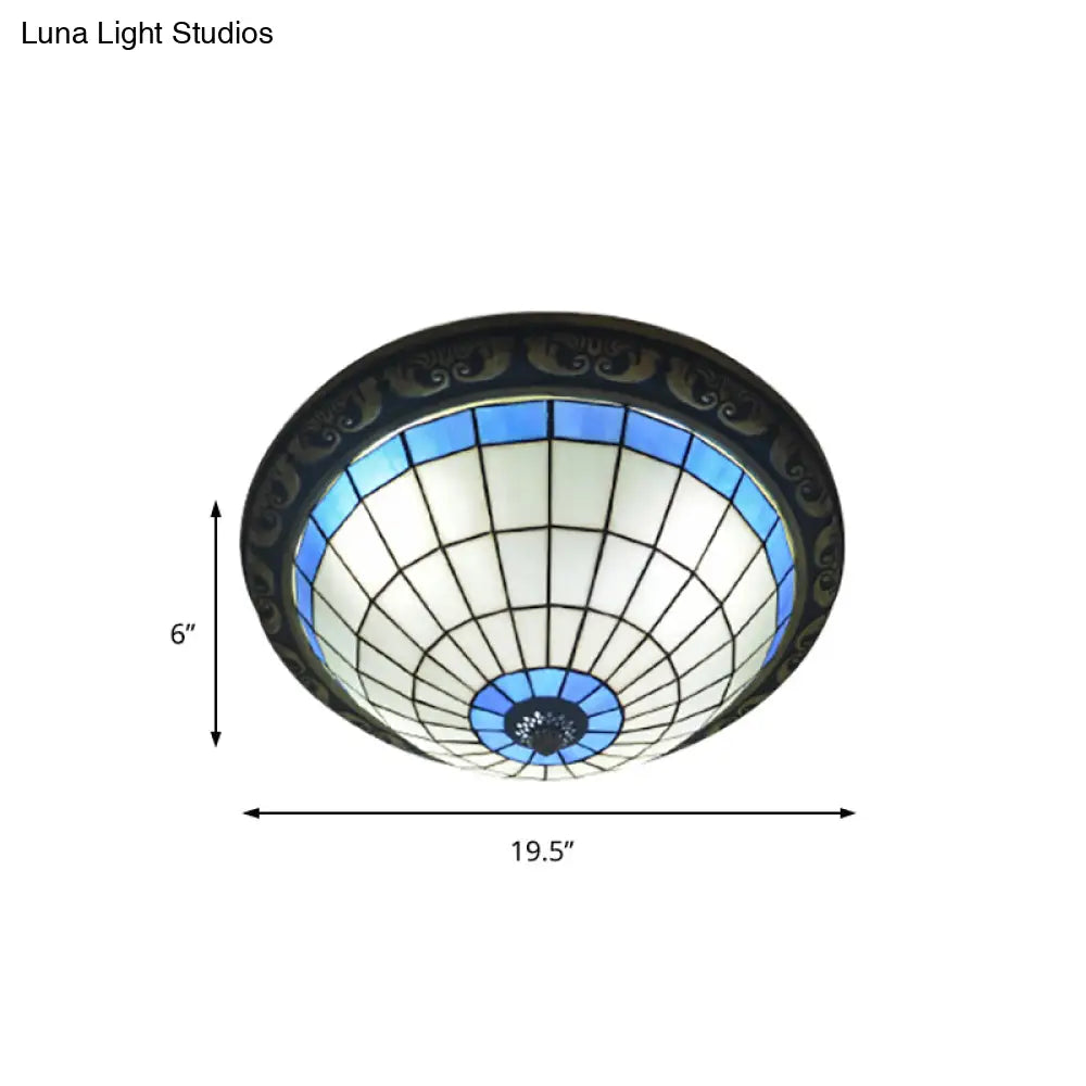 Rustic Stained Glass Sunflower Ceiling Light In Multicolor Options For Dining Room Tiffany Décor